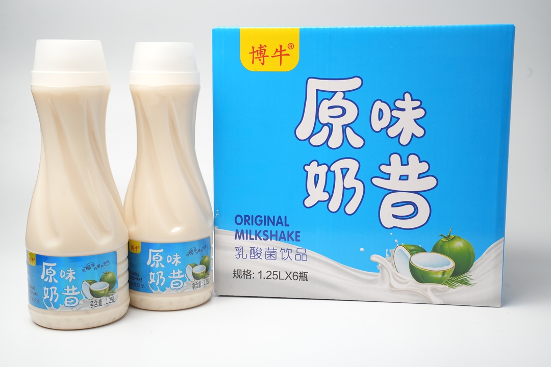 博牛1.25升原味奶昔